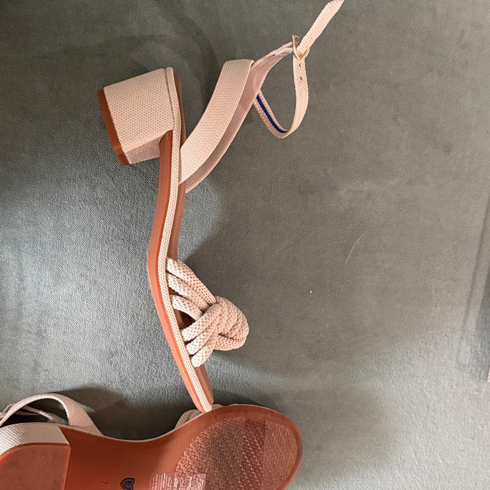Rothy's Cream Knotted Ankle-Strap Sandals - Picture 7 of 7